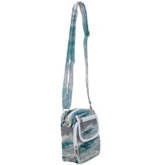 Big Storm Wave Shoulder Strap Belt Bag by uniart180623