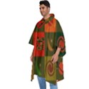 Space Pattern Multicolour Men s Hooded Rain Ponchos View2