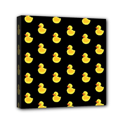 Rubber Duck Mini Canvas 6  X 6  (stretched) by Valentinaart