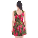 Yellow Pink Red Flowers Scoop Neck Skater Dress View2