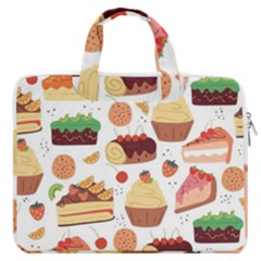 Dessert And Cake For Food Pattern Macbook Pro 16  Double Pocket Laptop Bag  by Grandong