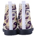 Vintage Birds pattern Men s High-Top Canvas Sneakers View4