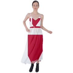 Heart-love-flag-denmark-red-cross Tie Back Maxi Dress by Bedest