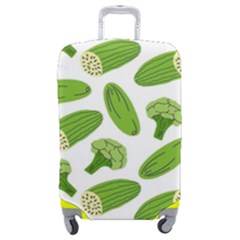 Vegetable Pattern With Composition Broccoli Luggage Cover (medium) by pakminggu