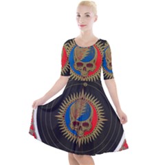 The Grateful Dead Quarter Sleeve A-line Dress