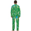 Golf Course Par Golf Course Green Men s Long Sleeve Velvet Pocket Pajamas Set View4