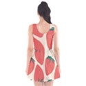 Seamless Strawberry Pattern Vector Scoop Neck Skater Dress View2