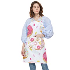 Vector Donut Seamless Pattern Pocket Apron by Grandong