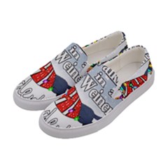 Weiner T- Shirt Walking In A Weiner Wonderland T- Shirt (1) Women s Canvas Slip Ons by ZUXUMI