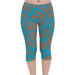 Animal Print Pattern Velvet Capri Leggings  by Pakjumat