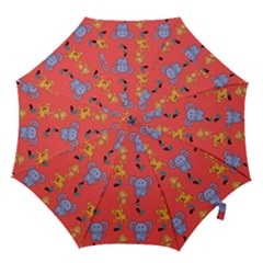 Elephant Monkey Dog Cartoon Hook Handle Umbrellas (small) by Pakjumat