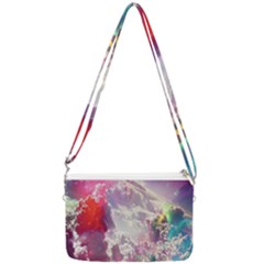 Clouds Multicolor Fantasy Art Skies Double Gusset Crossbody Bag by Ket1n9