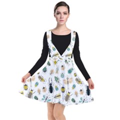 Insect Animal Pattern Plunge Pinafore Dress by Ket1n9