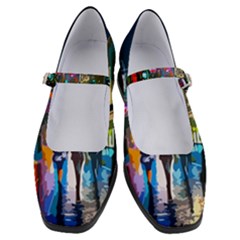 Abstract-vibrant-colour-cityscape Women s Mary Jane Shoes by Ket1n9