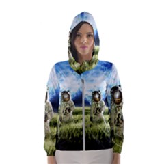 Astronaut Women s Hooded Windbreaker by Ket1n9