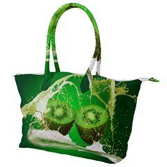 Kiwi Fruit Vitamins Healthy Cut Canvas Shoulder Bag by Amaryn4rt