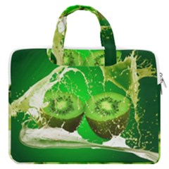 Kiwi Fruit Vitamins Healthy Cut Macbook Pro 16  Double Pocket Laptop Bag  by Amaryn4rt