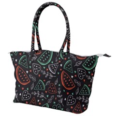 Seamless-vector-pattern-with-watermelons-mint -- Canvas Shoulder Bag by Amaryn4rt