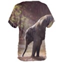 Baby Elephant Watering Hole Women s Oversized T-Shirt View2