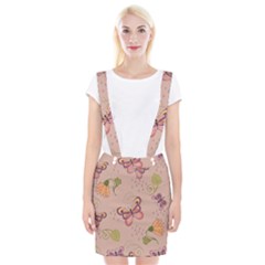 Butterfly Background Pattern Texture Braces Suspender Skirt by Ravend