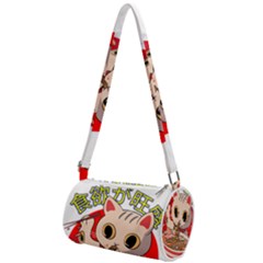 Ramen Cat Noodles Cute Japanes Mini Cylinder Bag by Modalart