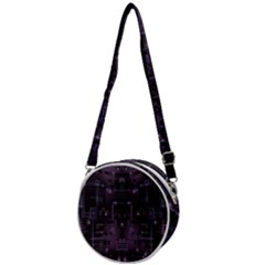 Geometric Art Digital Art Background Crossbody Circle Bag by Pakjumat