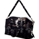 City Night Moon Skyline Skyscraper Canvas Crossbody Bag View2