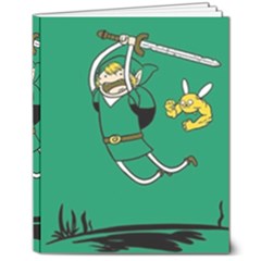 Adventure Time The Legend Of Zelda 8  X 10  Hardcover Notebook by Sarkoni