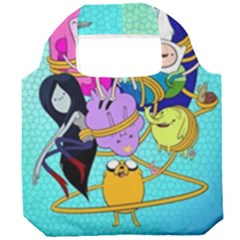 Adventure Time Cartoon Foldable Grocery Recycle Bag by Sarkoni