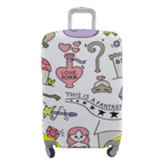 Fantasy Things Doodle Style Vector Illustration Luggage Cover (small) by Bedest