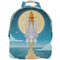 Space Exploration Illustration Mini Full Print Backpack by Bedest