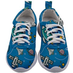 About Space Seamless Pattern Kids Athletic Shoes by Hannah976