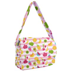 Tropical Fruits Berries Seamless Pattern Courier Bag by Ravend