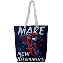 Make Devil Discovery  Full Print Rope Handle Tote (small) by Saikumar