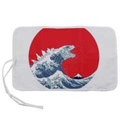 The Great Wave Of Kaiju Pen Storage Case (s) by Cendanart