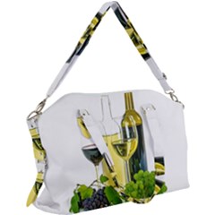 White Wine Red Wine The Bottle Canvas Crossbody Bag by Ket1n9