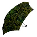 Circuits Circuit Board Yelow Mini Folding Umbrellas View2