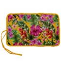 Hawaii Hibiscus Flowers Orange Pen Storage Case View1