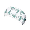 Creepy Monster Bird Drawing Motif Pattern Yoga Headband View1