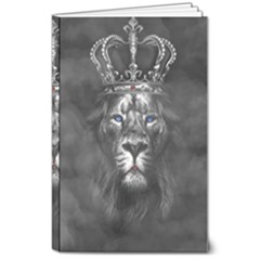 Lion King Of The Jungle Nature 8  X 10  Softcover Notebook by Cemarart