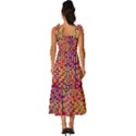 Building Architecture City Facade Tie-Strap Tiered Midi Chiffon Dress View4