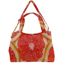 Grapefruit-fruit-background-food Double Compartment Shoulder Bag by Maspions