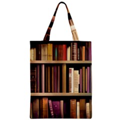 Books Bookshelves Office Fantasy Background Artwork Book Cover Apothecary Book Nook Literature Libra Zipper Classic Tote Bag