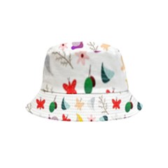 Snails Butterflies Pattern Seamless Inside Out Bucket Hat (kids) by Maspions