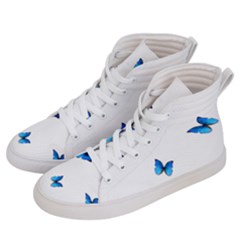 Butterfly-blue-phengaris Women s Hi-top Skate Sneakers by saad11