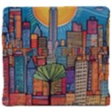 City New York Nyc Skyscraper Skyline Downtown Night Business Urban Travel Landmark Building Architec Back Support Cushion View4