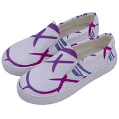 Blink 182 Logo Kids  Canvas Slip Ons by avitendut