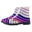 Angles Design Pattern Retro Women s High-Top Canvas Sneakers View2