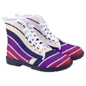 Angles Design Pattern Retro Women s High-Top Canvas Sneakers View3