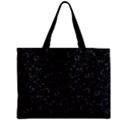 Midnight Blossom Elegance Black Backgrond Zipper Mini Tote Bag View1